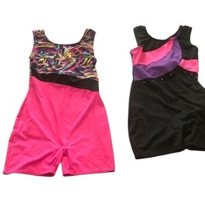 Freestyle by Danskin Little Girls One Piece Black Gymnastics Leotards Se